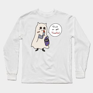 Cute trick or get treated halloween design Long Sleeve T-Shirt